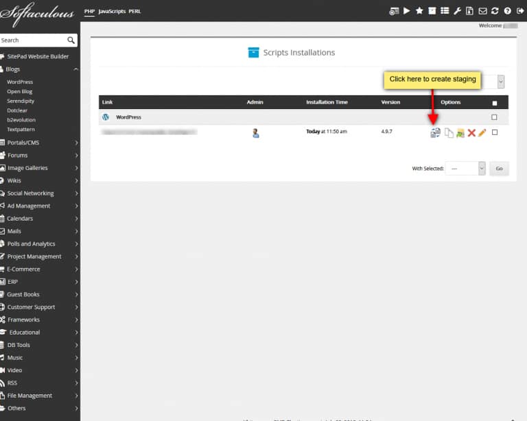 one click Staging Site for WordPress